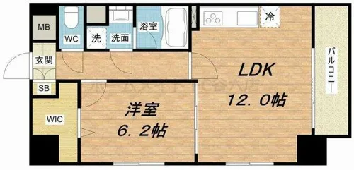 プラシード新町【7階】の間取り