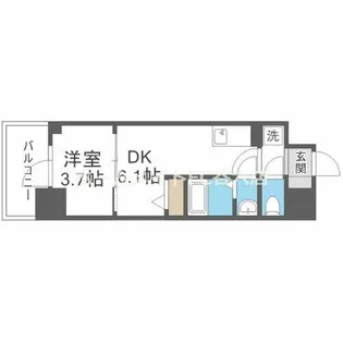 リヴェント福島野田【3階】の間取り