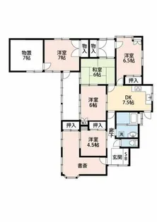 福岡県大牟田市大字今山【一戸建】の間取り