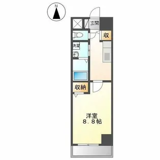 セジュール上飯田【3階】の間取り