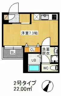 REGALEST西新【2階】の間取り