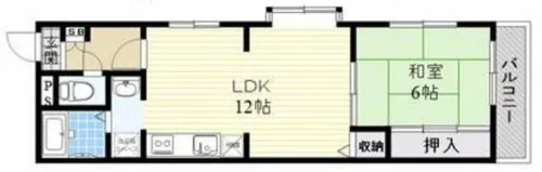 大阪府堺市西区鳳西町1丁【マンション】の間取り