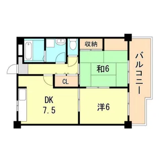 メゾンドール西久保1【2階】の間取り