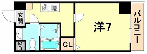 スカイヒル名谷【5階】の間取り