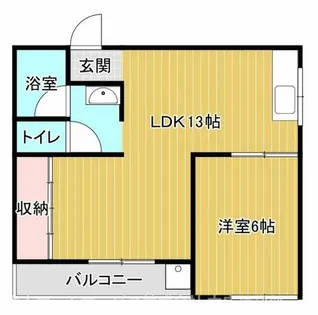 公園南ハイツ司【2階】の間取り