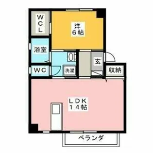 ラヴィータミユキ【2階】の間取り