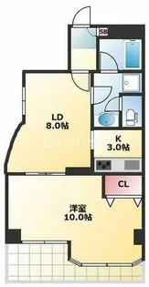 タイホウハイツ大国【5階】の間取り