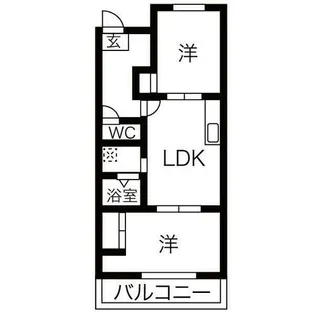 コーポラス新瑞【2階】の間取り