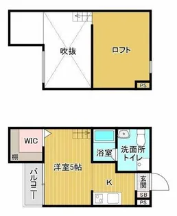 エスタブレ香ヶ丘【2階】の間取り