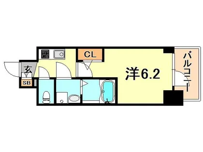 エスリード神戸グランドール【9階】の間取り