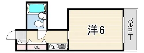 ラ・セーヌ六甲【2階】の間取り
