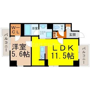 レーベン御器所【7階】の間取り