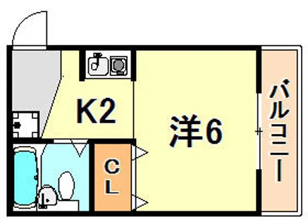 パームハイツ【1階】の間取り