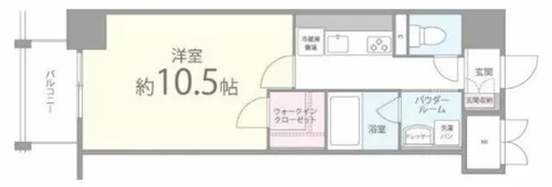 BROU上町台【3階】の間取り