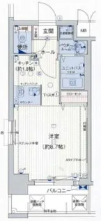 プレサンス心斎橋モデルノ【12階】の間取り