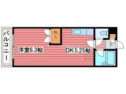 エンドレス三井西岡【1階】の間取り