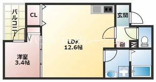 RUKE Tachibana【1階】の間取り
