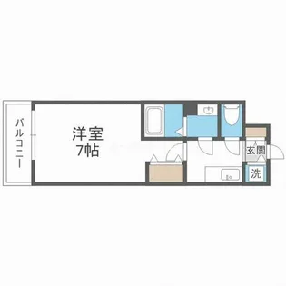 エスリードレジデンス大阪難波【4階】の間取り