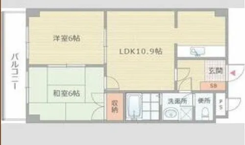 リッチライフダイコク【2階】の間取り