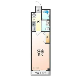 フラッティK&S千本寺之内【4階】の間取り