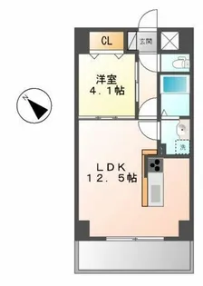 GRANDUKE新栄【5階】の間取り