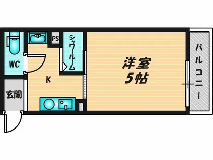 エンビィレジーナ近大前【3階】の間取り
