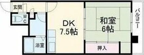 アメニティ雁道【2階】の間取り