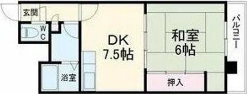 アメニティ雁道【2階】の間取り