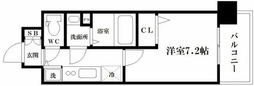 エスリード大阪城PREMIER【604号室】の間取り