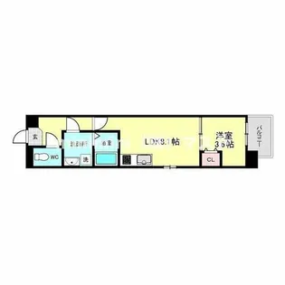 ART Tennouji【6階】の間取り