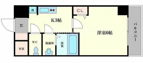 グランパシフィック塩草公園【6階】の間取り