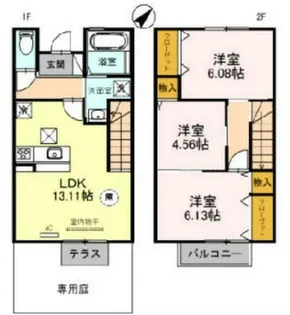 アローイン【1階】の間取り