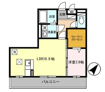 ラベニール【3階】の間取り