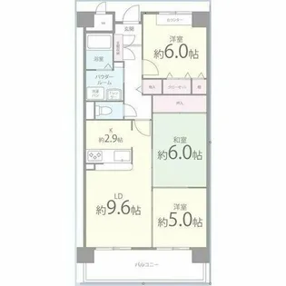 シーズモア【2階】の間取り