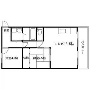 クリーンピア大善町【4階】の間取り