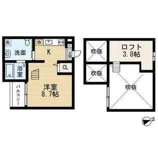 ARIA【202号室】の間取り