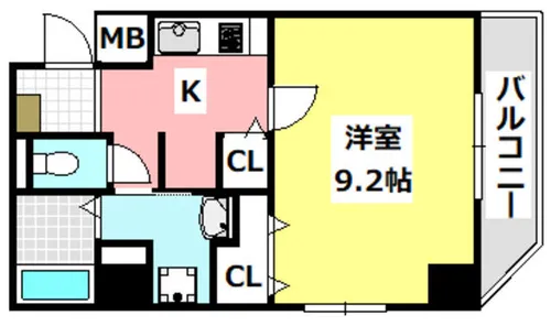 クリント ブライアント【7階】の間取り