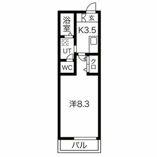 リブレア日比野西 B棟【1階】の間取り