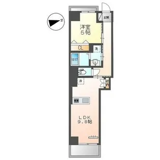 ベルク栄【4階】の間取り