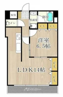 CITY SPIRE幸町【6階】の間取り