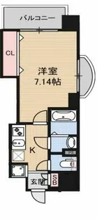 ラグゼ布施駅前【7階】の間取り