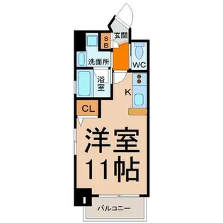 プレステージ代官【6階】の間取り