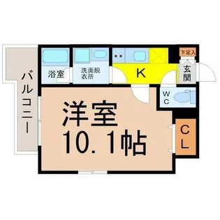 ディアレイシャス大須観音【6階】の間取り