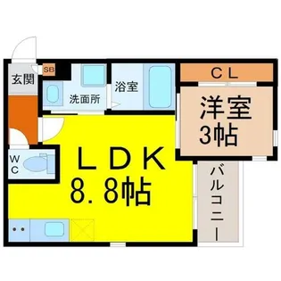 GRANDTIC BIOS車道【1階】の間取り