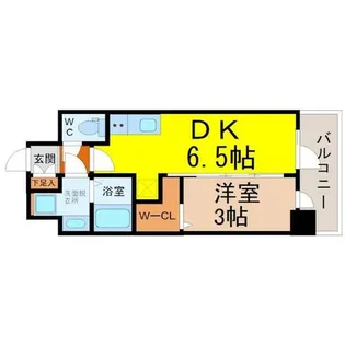 エステムコート名古屋鶴舞IIレアーヴ【10階】の間取り