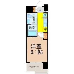 Live Casa堀田(ライブ)【6階】の間取り