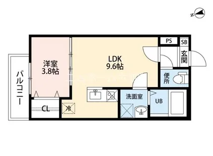 Raft one ride【3階】の間取り