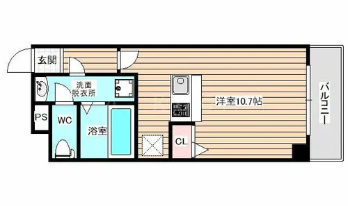 パークフロント福島【6階】の間取り