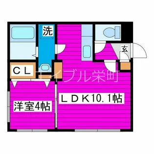 Comfort Life(コンフォートライフ)【201号室】の間取り