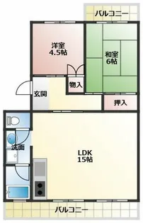 レジデンス東【102号室】の間取り